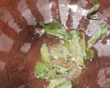 A picture of step 1 of Pithala and Bhakri (पिठलं आणि भाकरी).