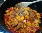 A picture of step 4 of Native American Three Sisters Stew.