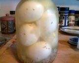 A picture of step 8 of Amish Yellow Pickled Eggs.