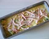A picture of step 7 of Cake Salé (Savory Cake) with Kabocha Squash and Broccoli.