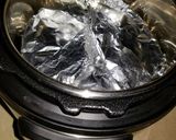 A picture of step 11 of Instant Pot Dark Chocolate brownies.