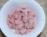A picture of step 1 of Chicken Malai Boti.