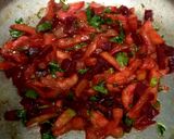 A picture of step 6 of Stir fry beetroot, loaki, onion.