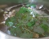 A picture of step 1 of Bran Flour Kadha (Soup).