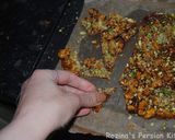 A picture of step 13 of Persian honey-saffron walnuts brittle(سوهان عسلی گردویی).