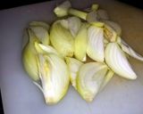 A picture of step 1 of Caramelised Sweet Onions.