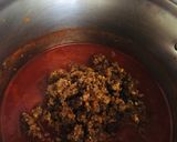 Foto del paso 2 de la receta: Pasta corbatita en salsa roja casera con carne molida!