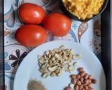 A picture of step 1 of Corn curry.