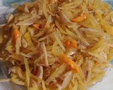 Foto langkah ke 8 dari resep Tumis pepaya/oseng-oseng kates.