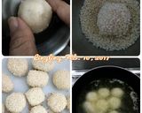 Foto langkah ke 2 dari resep Onde isi Kue Keranjang.