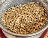 A picture of step 1 of Quinoa and Cheese Egg Poppers.