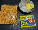 A picture of step 1 of Peri Peri popcorn.