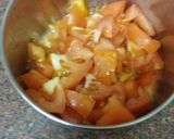 A picture of step 5 of Brinjal or eggplant Bhartha or sabji.