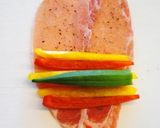 A picture of step 2 of 3-Colour Roll with Summer Vegetables.