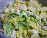 A picture of step 8 of Mustard Cheese Salad with Spring Cabbage & Chicken,.