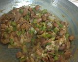A picture of step 5 of Veg enchiladas.