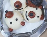 சைனீஸ் ஸ்டீம்டு டெடி பியர் பன் மற்றும் மார்பிள்  பன் (Chinese steamed deddybear bun recipe in tamil) ரெசிபி ஸ்டேப் 10 புகைப்படம்