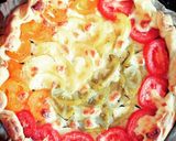 Une image de l'étape 8 de Tarte Courgette tomates.