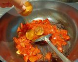 A picture of step 3 of Spicy chili shrimp paste(sambal terasi) Indonesia style.