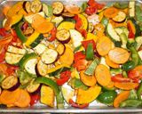 A picture of step 2 of Roasted vegetables with fresh herbs.