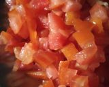 A picture of step 2 of BhindiBhurji.