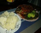 A picture of step 1 of Juicy wet fry fish with ugali.
