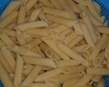 A picture of step 1 of Penne chicken pasta.
