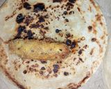 A picture of step 4 of Chicken Kabab roll.