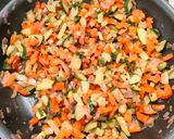 Zöldséges-kuszkusos töltött gombafejek recept fázis 1 fotója