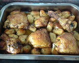 Foto del paso 6 de la receta: Pollo al horno con patatas