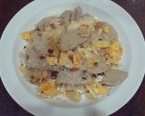 รูปขั้นตอนการทำที่ 4 ของ ข้าวผัด(บุกนุ่ม)หมูยอ,ไข่ขยี้,พริกน้ำปลา - คีโต