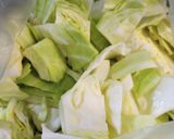 A picture of step 1 of Cabbage and Collards.