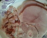 A picture of step 2 of Chinese style roasted pork when you can't grill it out.