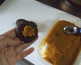 A picture of step 10 of Halloween Wagashi - Kabocha Squash Mochi.