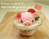 A picture of step 5 of For Character Bentos: Animal Shaped Cup Sushi.