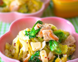 A picture of step 9 of Simmered Spring Cabbage and Spring Onions with Mustard Cream.