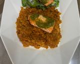 Foto del paso 4 de la receta: Salmón con salsa verde de tomate y aguacate