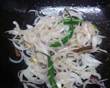 A picture of step 13 of Appam with vegetable stew.