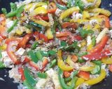 A picture of step 5 of Capsicum Paneer Rice.
