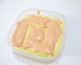 A picture of step 7 of For Doll Festival: Easy Tri-Color Steamed Bread Cake made with Pancake Mix.