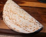 A picture of step 10 of BBQ Chicken Quesadilla.
