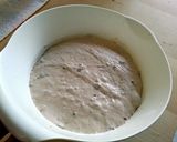 A picture of step 3 of 40% whole wheat bread..