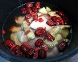 A picture of step 1 of Poached Halibut Fillet In Chicken In Superior Chicken Soup.