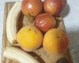 Foto del paso 1 de la receta: Mermelada sin azúcar de Maracuyá, Plátano y melocotón