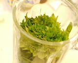 A picture of step 3 of Shiso Pesto Genovese.