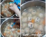 Foto langkah ke 4 dari resep Sup Bakso Lohua (Sup Bakso Rambutan/Bakso Ayam Udang Serabut).