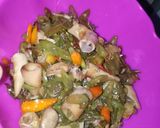 Foto langkah ke 4 dari resep Tumis cumi asin + buncis.