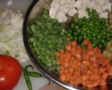 A picture of step 1 of Vegetable kurma.