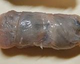 A picture of step 6 of "Dragon Eyes" with Quail Eggs: For New Years Osechi or Bentos.