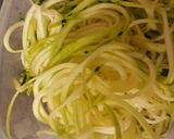 A picture of step 1 of Easy Zucchini pasta.